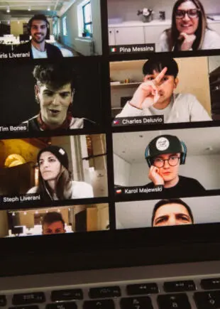 Zoom call with usability testing participants