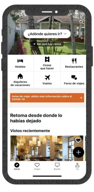 Competitor app screen — flight search