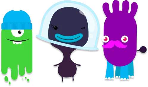Monster Travel mascot characters